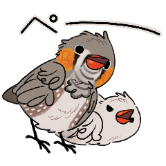 [LINEスタンプ] ぼくらキンカチョウ