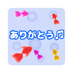 [LINEスタンプ] 見やすい金魚