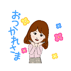 [LINEスタンプ] 日常で使える、女の子スタンプ❤️