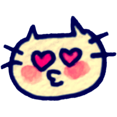 [LINEスタンプ] ゆるいねこ 落書き