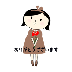 [LINEスタンプ] ほんわか女の子の日常会話（敬語）