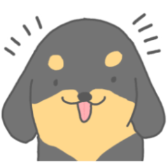 [LINEスタンプ] 毎日使えるかわいいダックスフンド【犬】