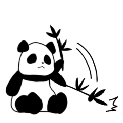 [LINEスタンプ] 手描きパンダと中国語あいさつ