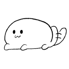 [LINEスタンプ] みみのないねこ