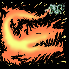 [LINEスタンプ] 火イドラゴン