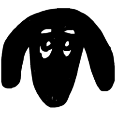 [LINEスタンプ] ミニチュアダックスフントブラック2
