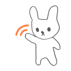 [LINEスタンプ] くずれうささん