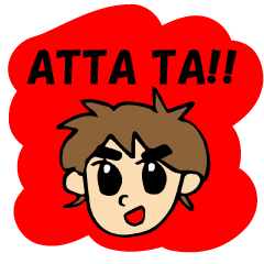 [LINEスタンプ] ATTA TA！！