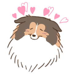 [LINEスタンプ] 犬生を楽しむシェルティ(ヘテロセーブル)