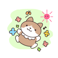 [LINEスタンプ] 何気ない日々の子犬