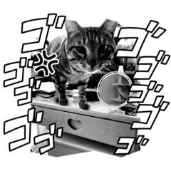 [LINEスタンプ] モノクロにゃー2