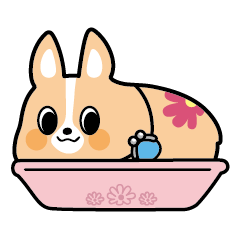 [LINEスタンプ] ちばコーギー