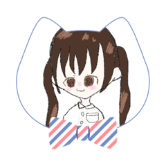 [LINEスタンプ] 茶髪ツインテ