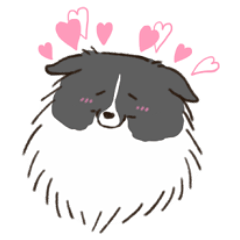 [LINEスタンプ] 犬生を楽しむシェルティ(バイブラック)