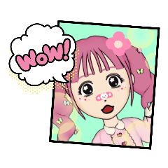 [LINEスタンプ] 英会話 with ルネとルカ