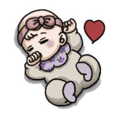 [LINEスタンプ] ベビ♡ガール