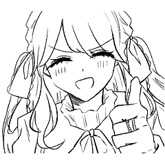 [LINEスタンプ] かわいい！まゆり！1