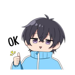 [LINEスタンプ] ジャージ男子。