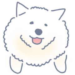 [LINEスタンプ] もふもふDOGサモエドのさも犬ちゃん2