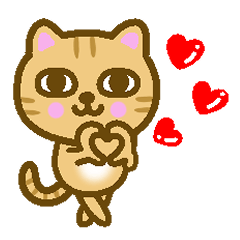 [LINEスタンプ] 5人のねこ【家族】