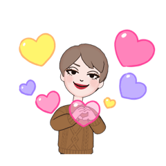 [LINEスタンプ] あっちゃんです！の画像（メイン）