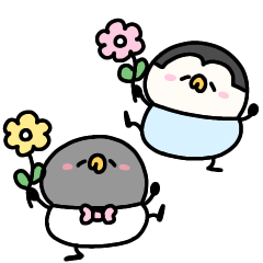 [LINEスタンプ] へんてこなペンギンのばぶ語