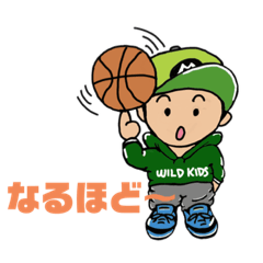 [LINEスタンプ] ムーさんのバスケスタンプ（wild kids）