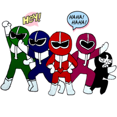 [LINEスタンプ] SAKITAMAレンジャー