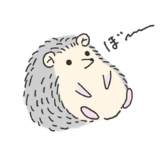 [LINEスタンプ] ハリネズミとちょっぴりキツネ