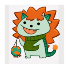 [LINEスタンプ] かわいい恐竜の家族の絵