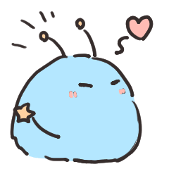 [LINEスタンプ] ふさふさ星人 プラス