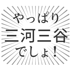 [LINEスタンプ] 三河三谷生活