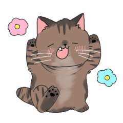 [LINEスタンプ] 尻尾の短い猫