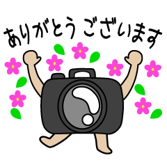 [LINEスタンプ] カメラ男女共通 動く