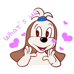 [LINEスタンプ] 愛犬ガレットスタンプ (英語版Ver.）修正版