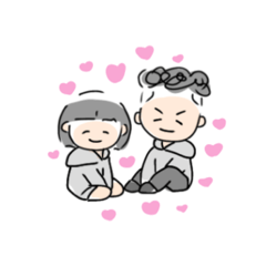 [LINEスタンプ] すみれとこうた