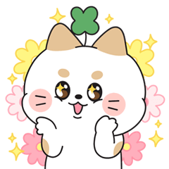 [LINEスタンプ] 四葉のクローバー 子猫の感情表現