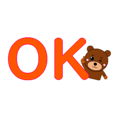 [LINEスタンプ] _くま文字_