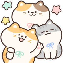 [LINEスタンプ] ねこ ニャー！ ニャー！