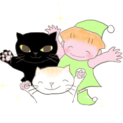 [LINEスタンプ] キャッツセンス こびとさんと一緒