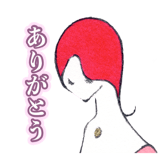 [LINEスタンプ] ありがとう女の子スタンプ29個＋3。