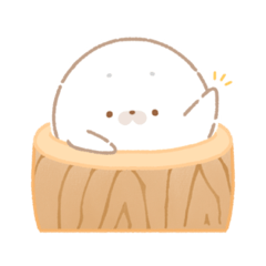 [LINEスタンプ] 丸餅あざらし