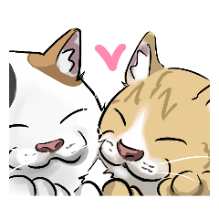 [LINEスタンプ] 「距離が近い」動物スタンプの画像（メイン）