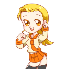 [LINEスタンプ] セーラー服のかりんちゃんスタンプ