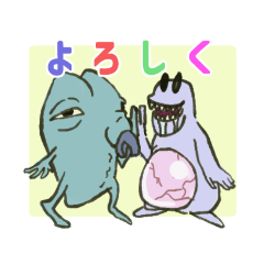 [LINEスタンプ] にょにょとさなな