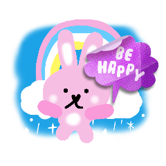 [LINEスタンプ] ハートうさぎちゃん♡のシンプルあいさつ