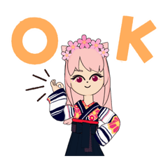 [LINEスタンプ] 桜の妖精猫のサクラちゃん