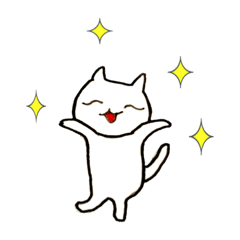 [LINEスタンプ] ねこ、うさぎ。