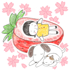 [LINEスタンプ] えっちゃん、春らんまんスタンプ