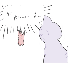 [LINEスタンプ] うさぎとぬこのすたんぷ